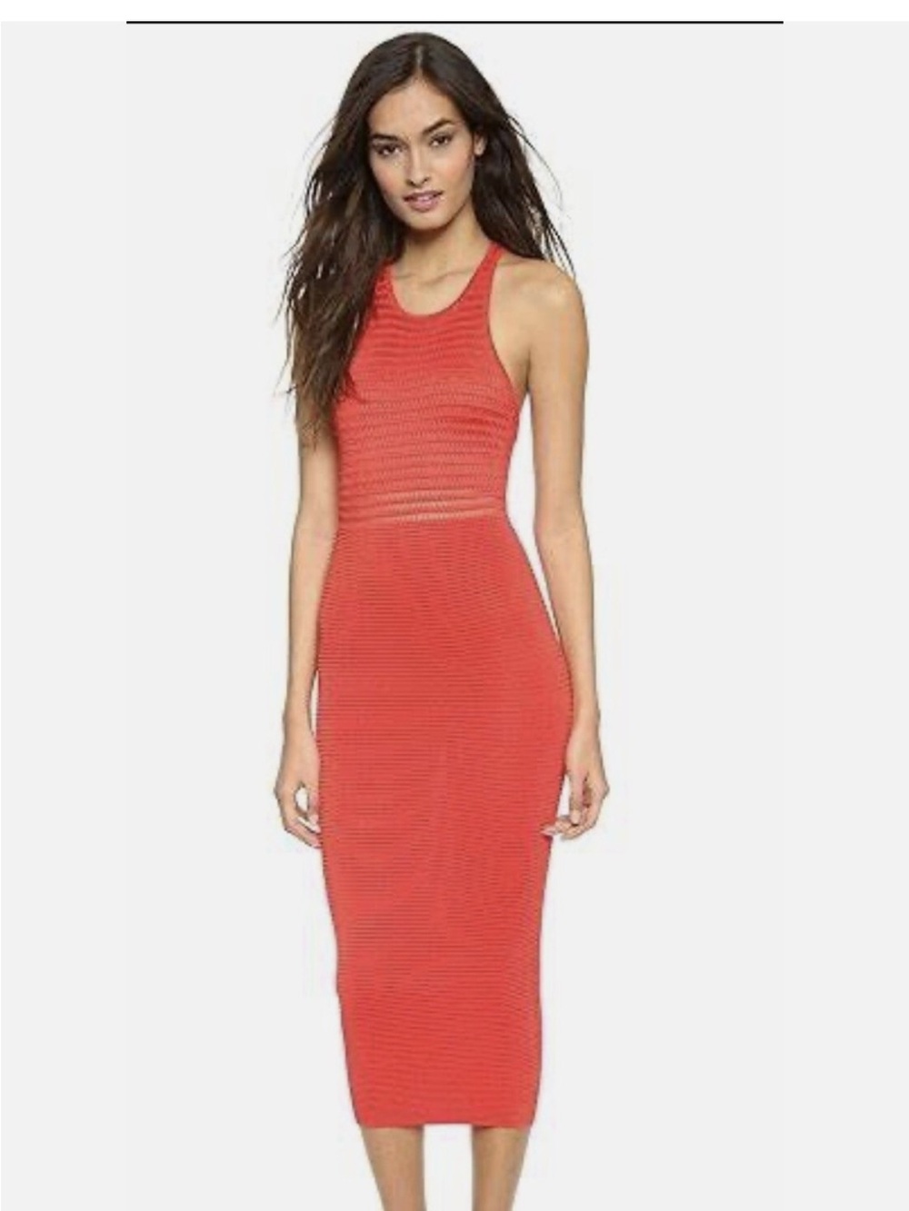 Ronny Kobo Esha Knit Midi Dress black- size Medium